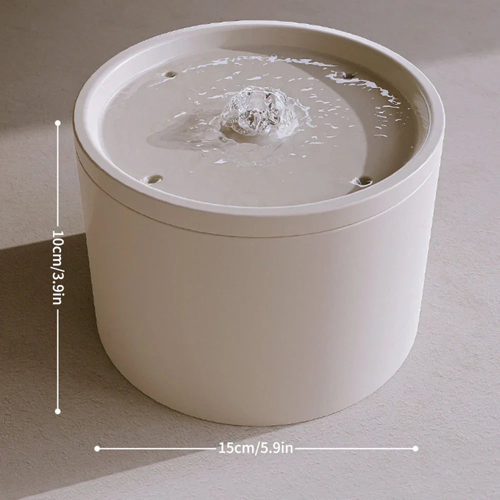 Automatic Ceramic Pet Water Fountain - Silent Circulating Water Dispenser for Cats & Small Dogs