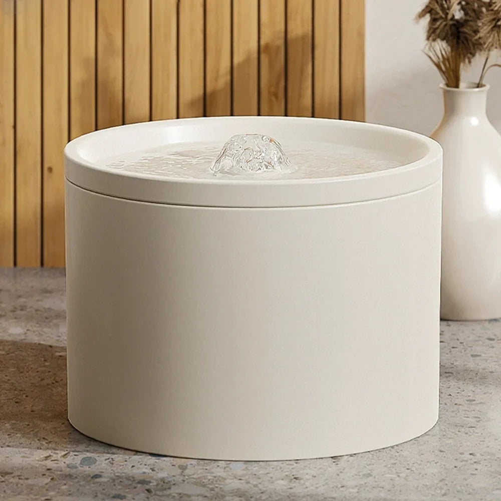 Automatic Ceramic Pet Water Fountain - Silent Circulating Water Dispenser for Cats & Small Dogs