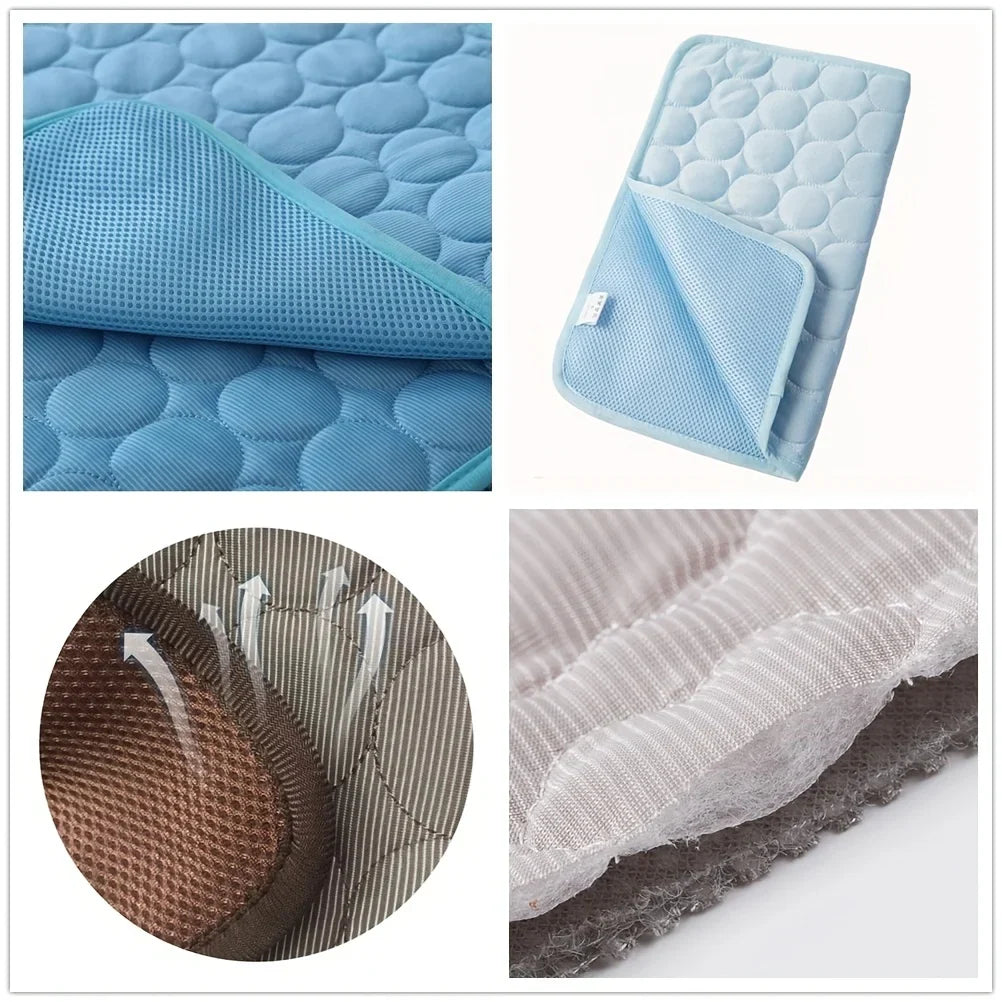 Breathable Self Cooling Pet Mat for Dogs, Lightweight Cooling Pad for Summer