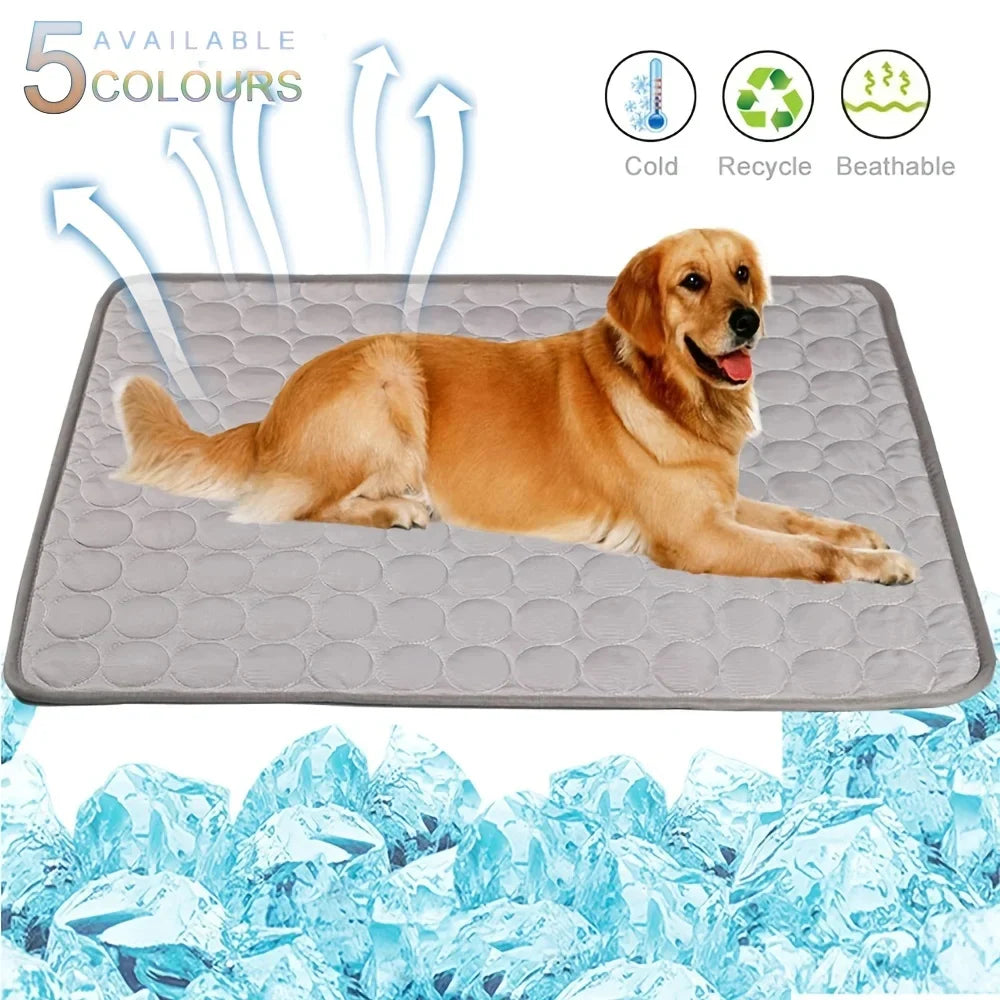 Breathable Self Cooling Pet Mat for Dogs, Lightweight Cooling Pad for Summer