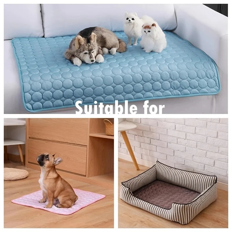 Breathable Self Cooling Pet Mat for Dogs, Lightweight Cooling Pad for Summer
