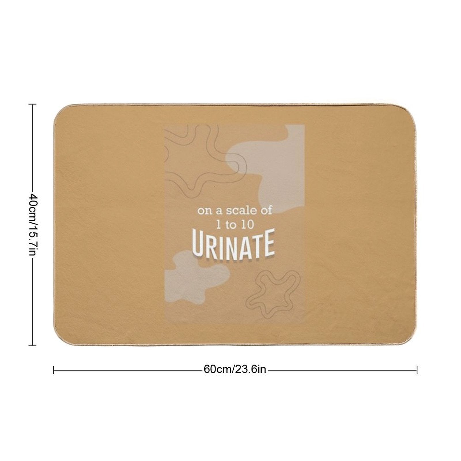 on A Scale of 1 to 10, Urinate  Pet-Safe Bath Mat